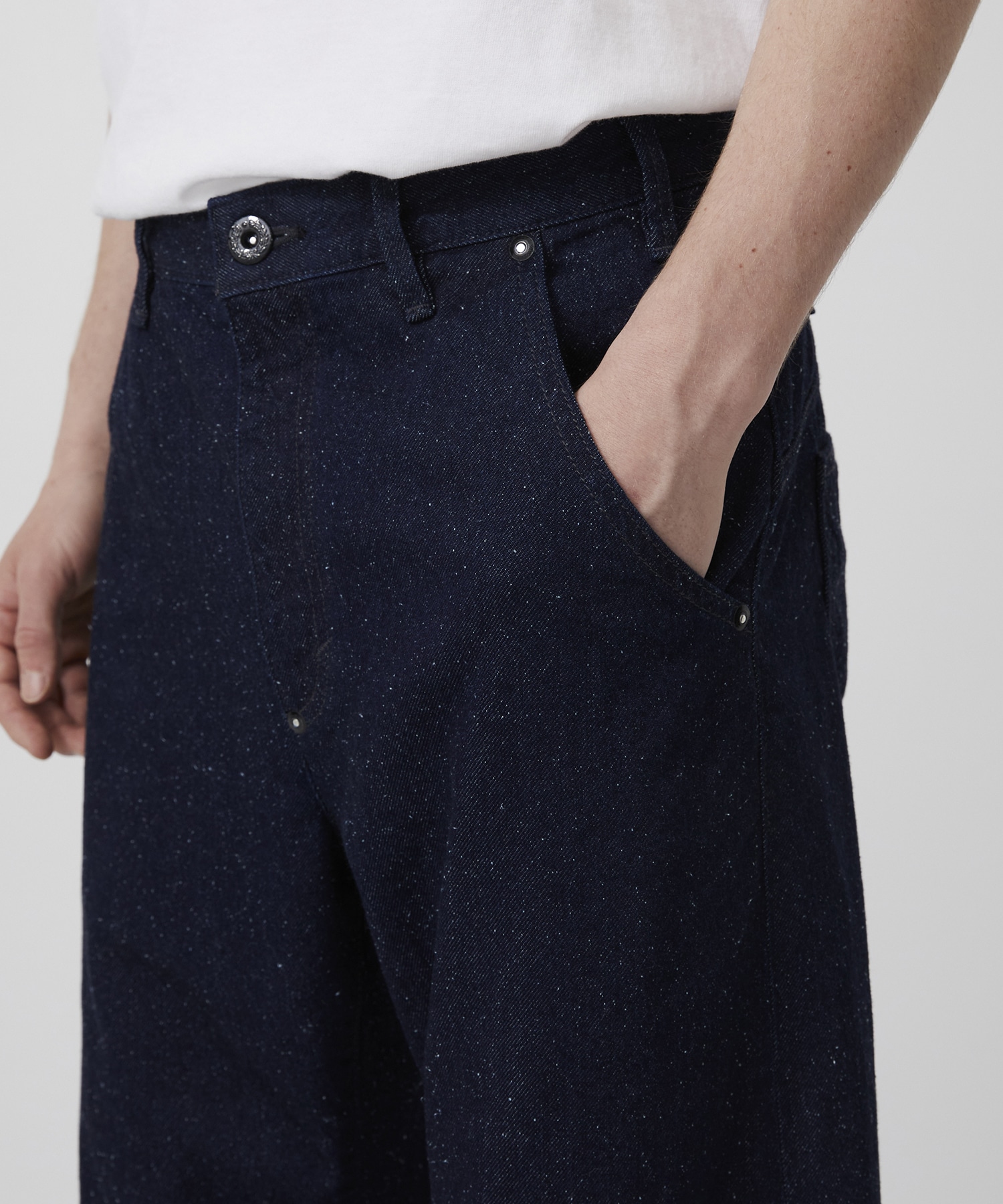 Suvin Silknep Denim Pants