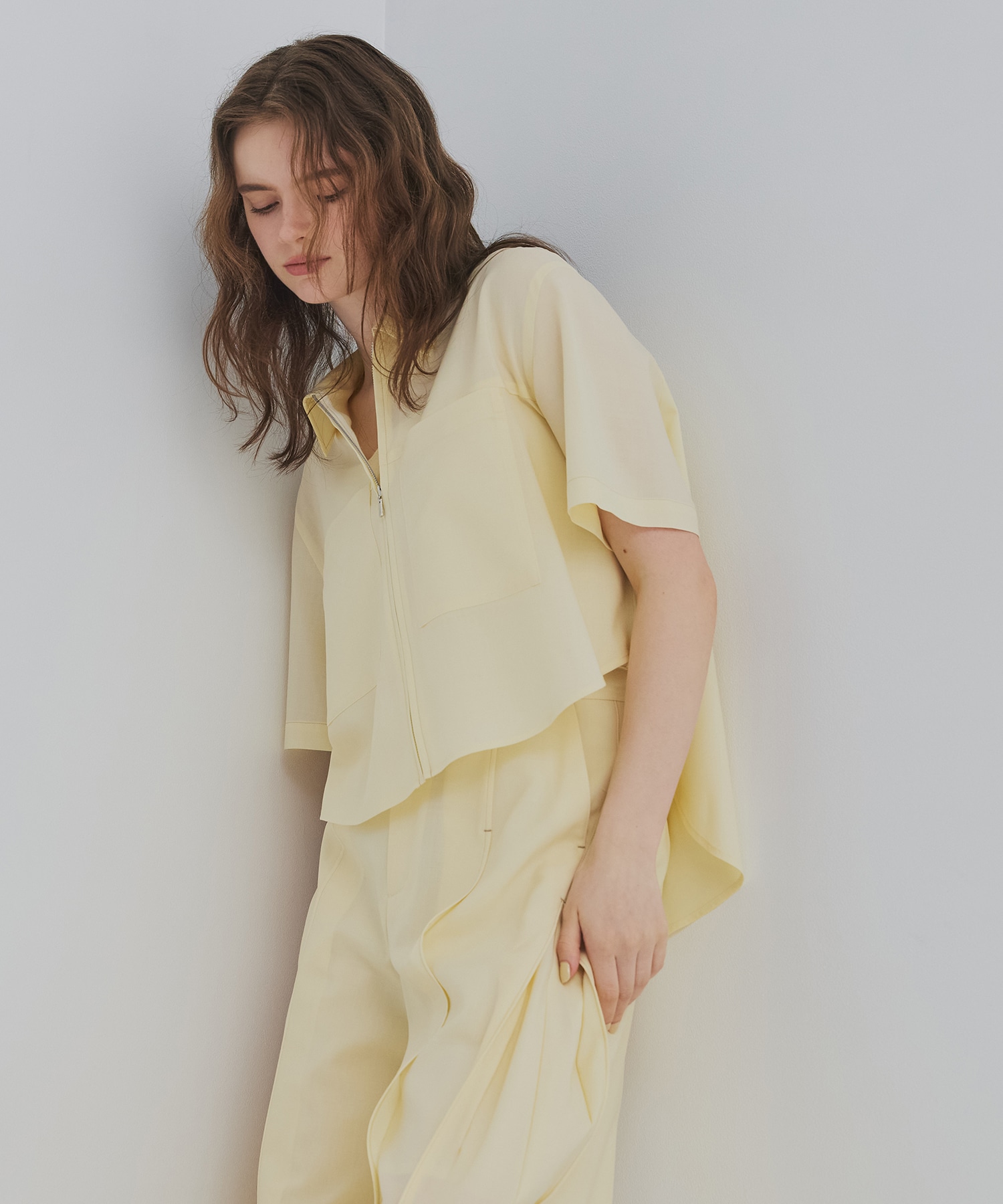 ドライトロフロントジップシャツ