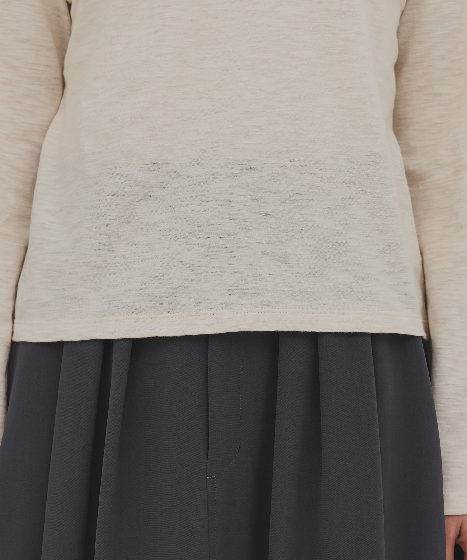 【残り僅か】メランジワンショルダーTEE