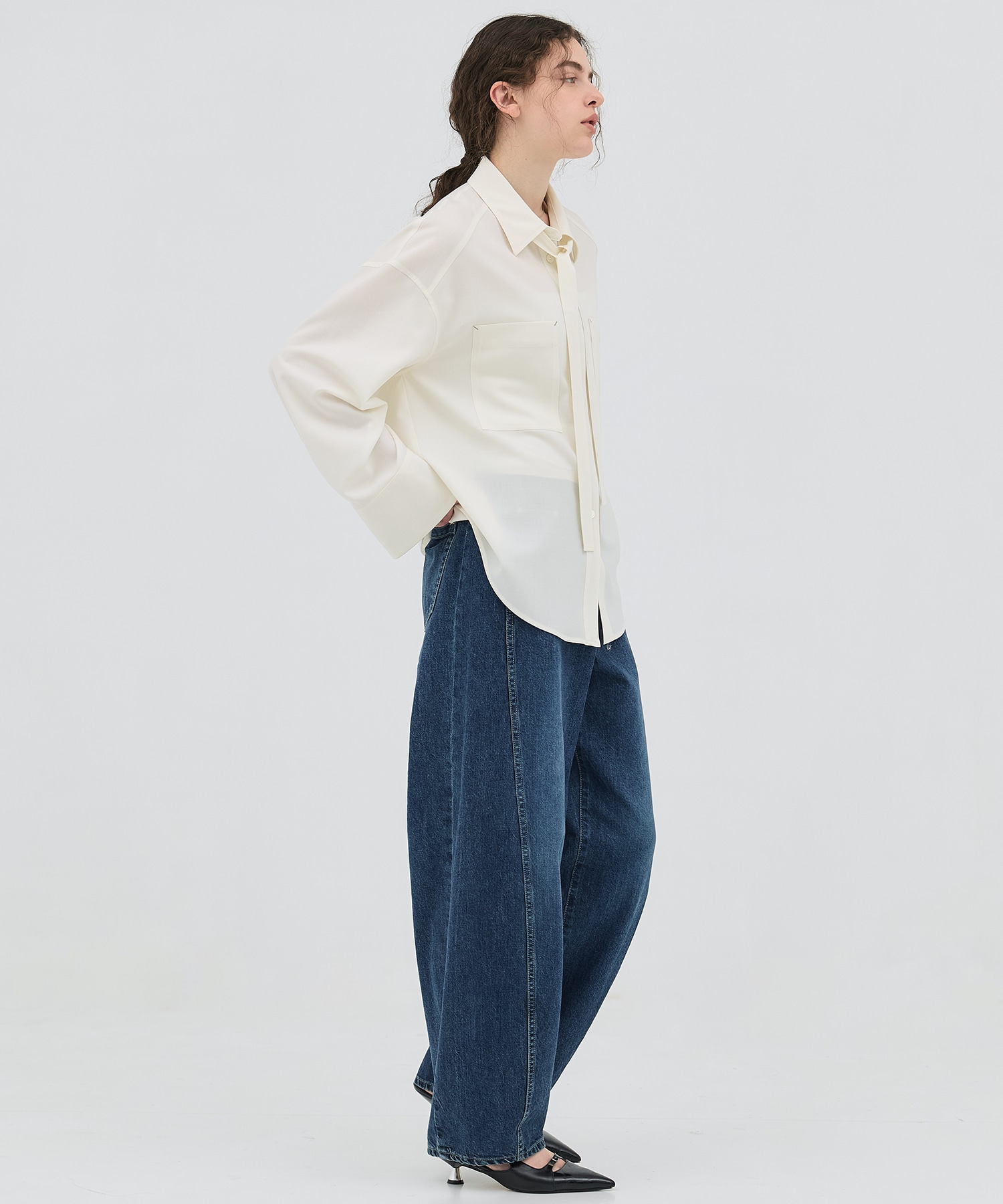 【再入荷|残り3点】ワイドカフスボウタイシャツ