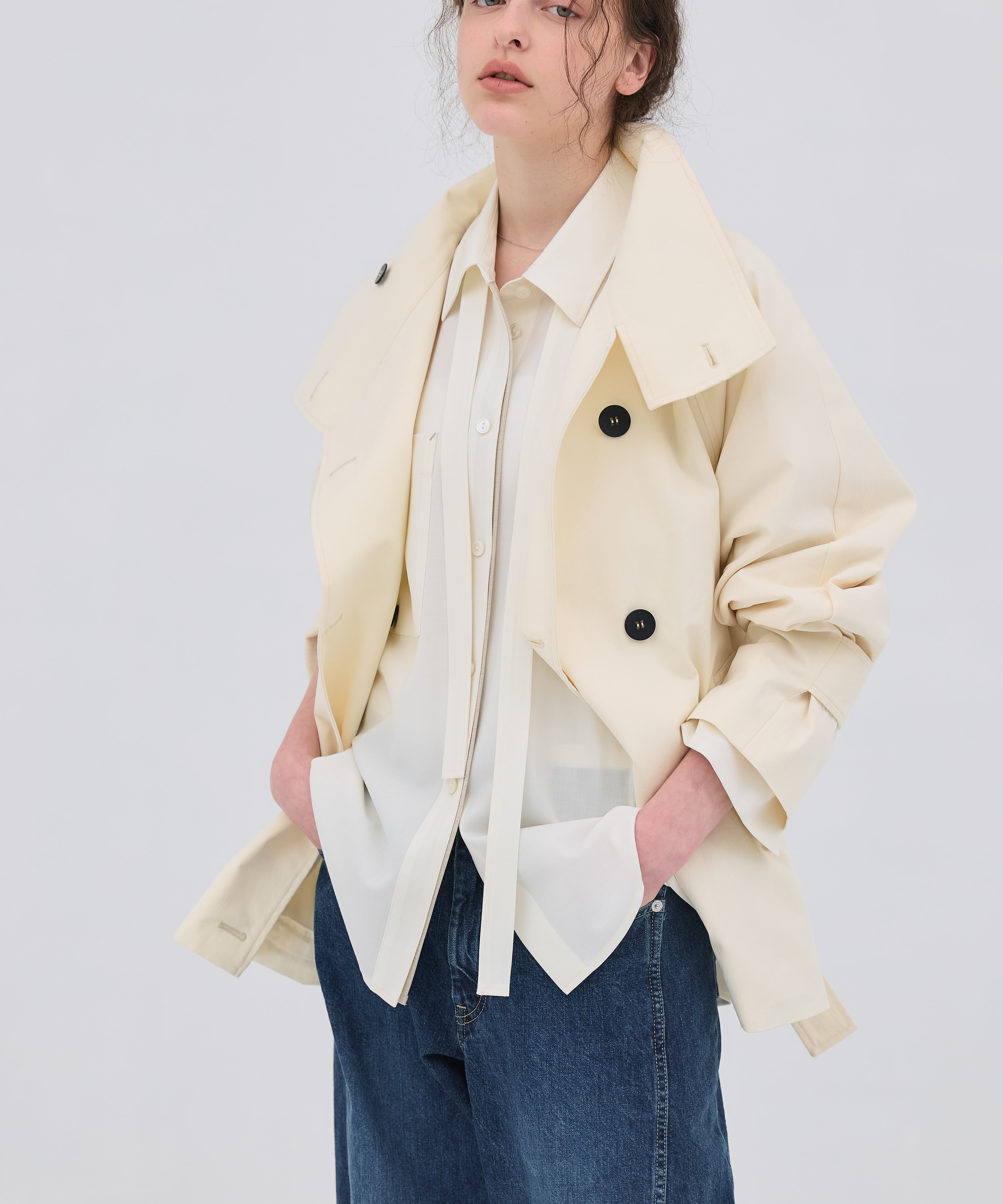 【再入荷|残り3点】ワイドカフスボウタイシャツ