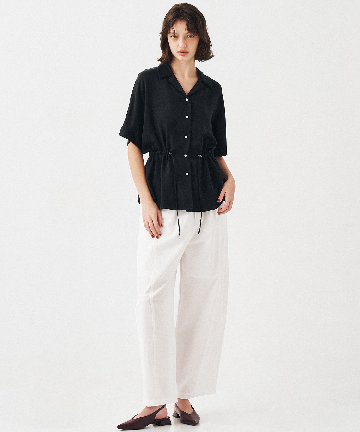 【WEBのみ再入荷｜残り2点】ピーチキュプラドロストシャツ