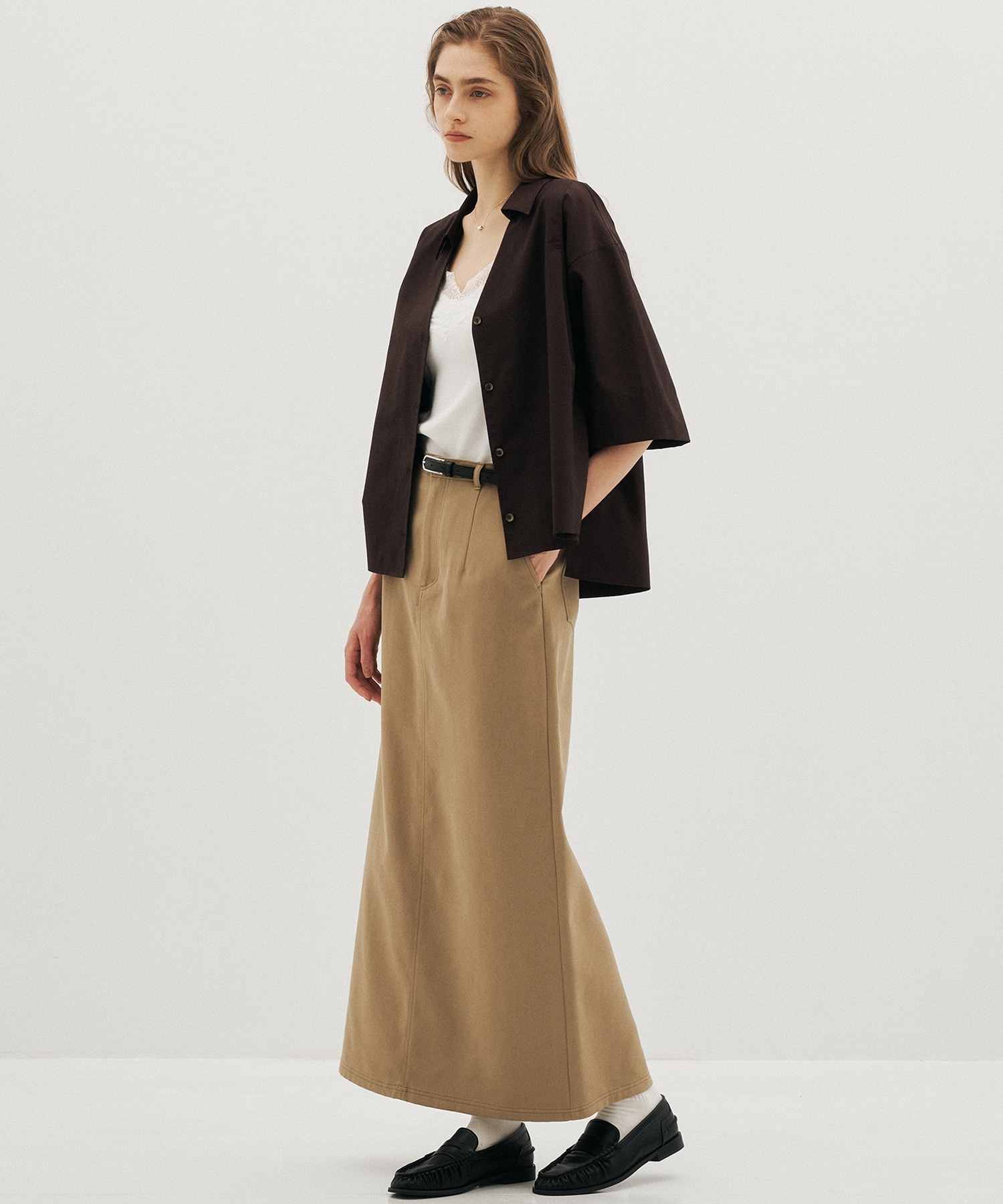 ハーフスリーブスキッパーシャツ