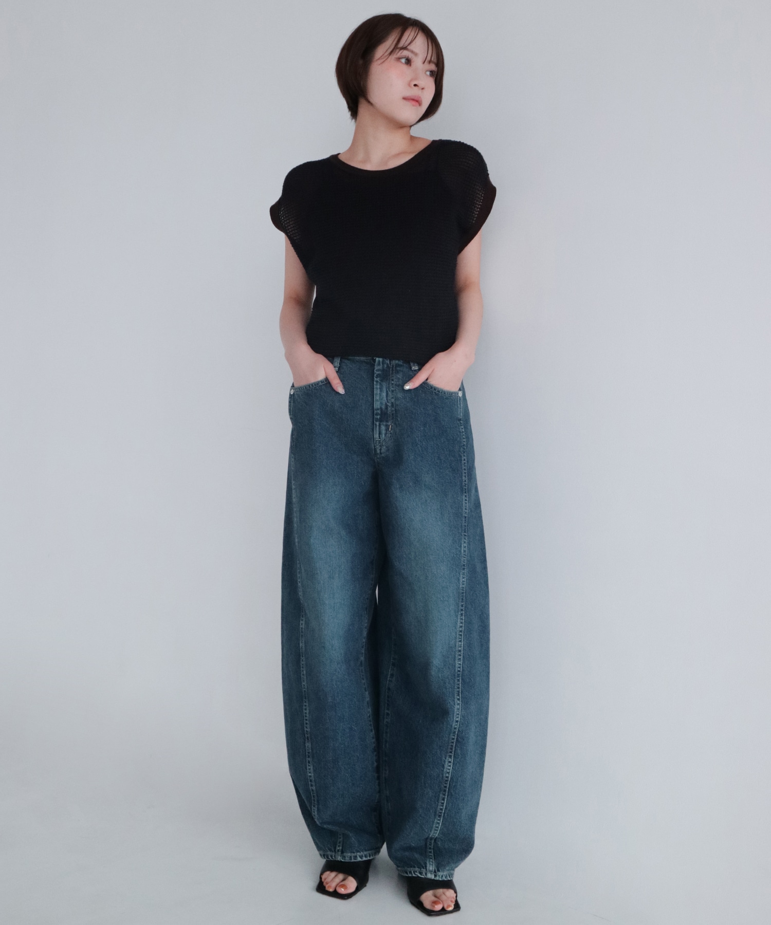 【WEB限定再入荷】PUBLIC DENIM BLU CURVE