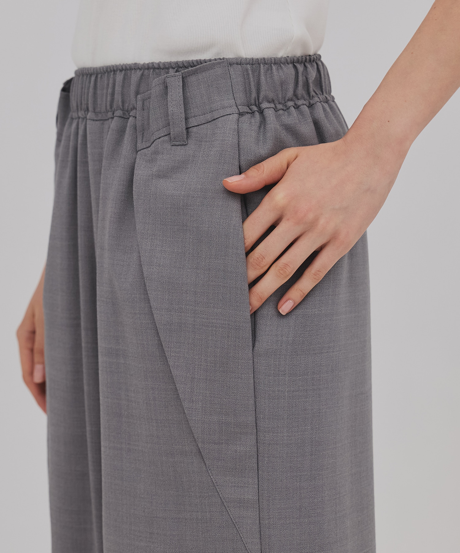 【完売間近】ウールジョーゼットパンツ