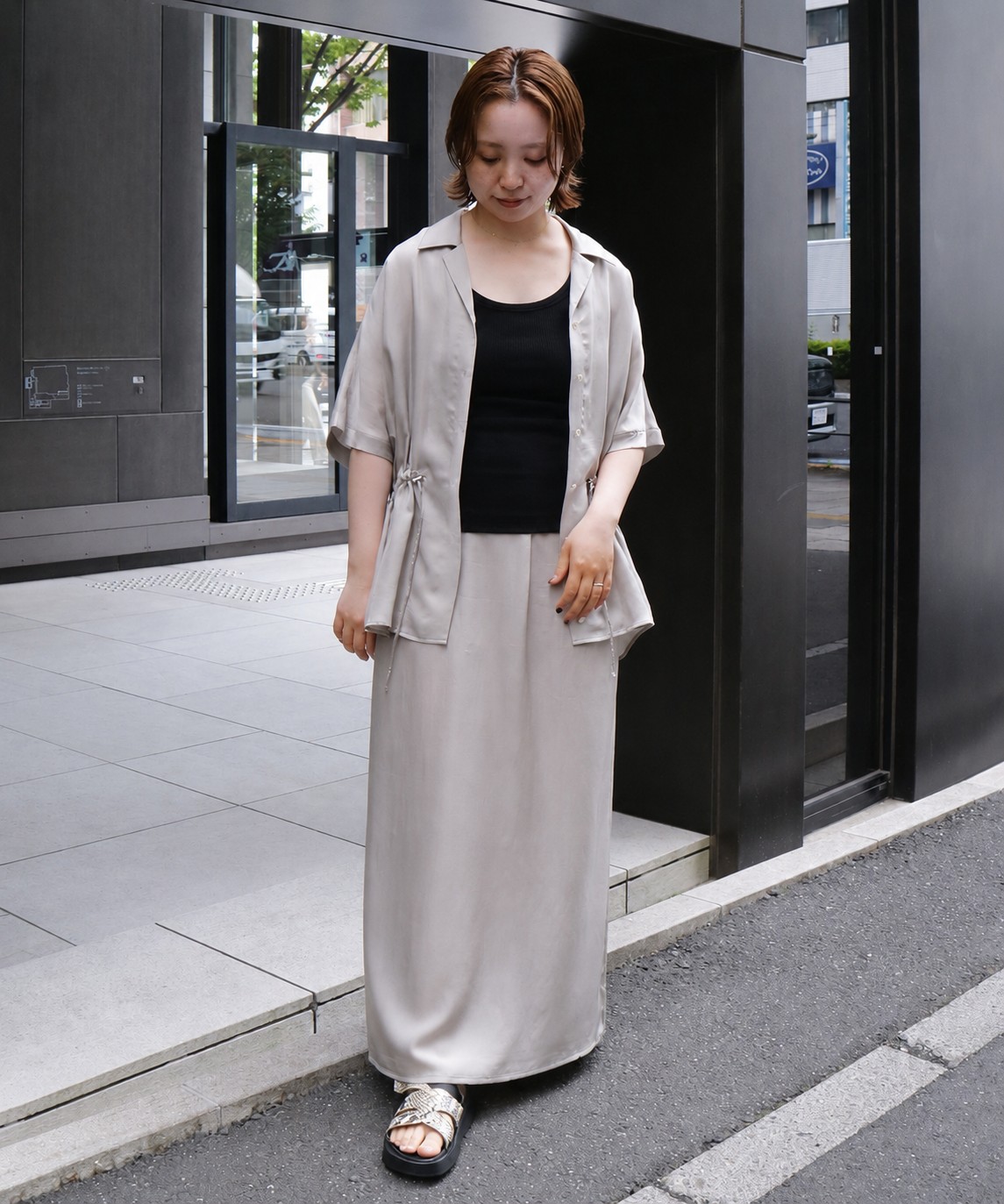 【再入荷】ピーチキュプラドロストシャツ