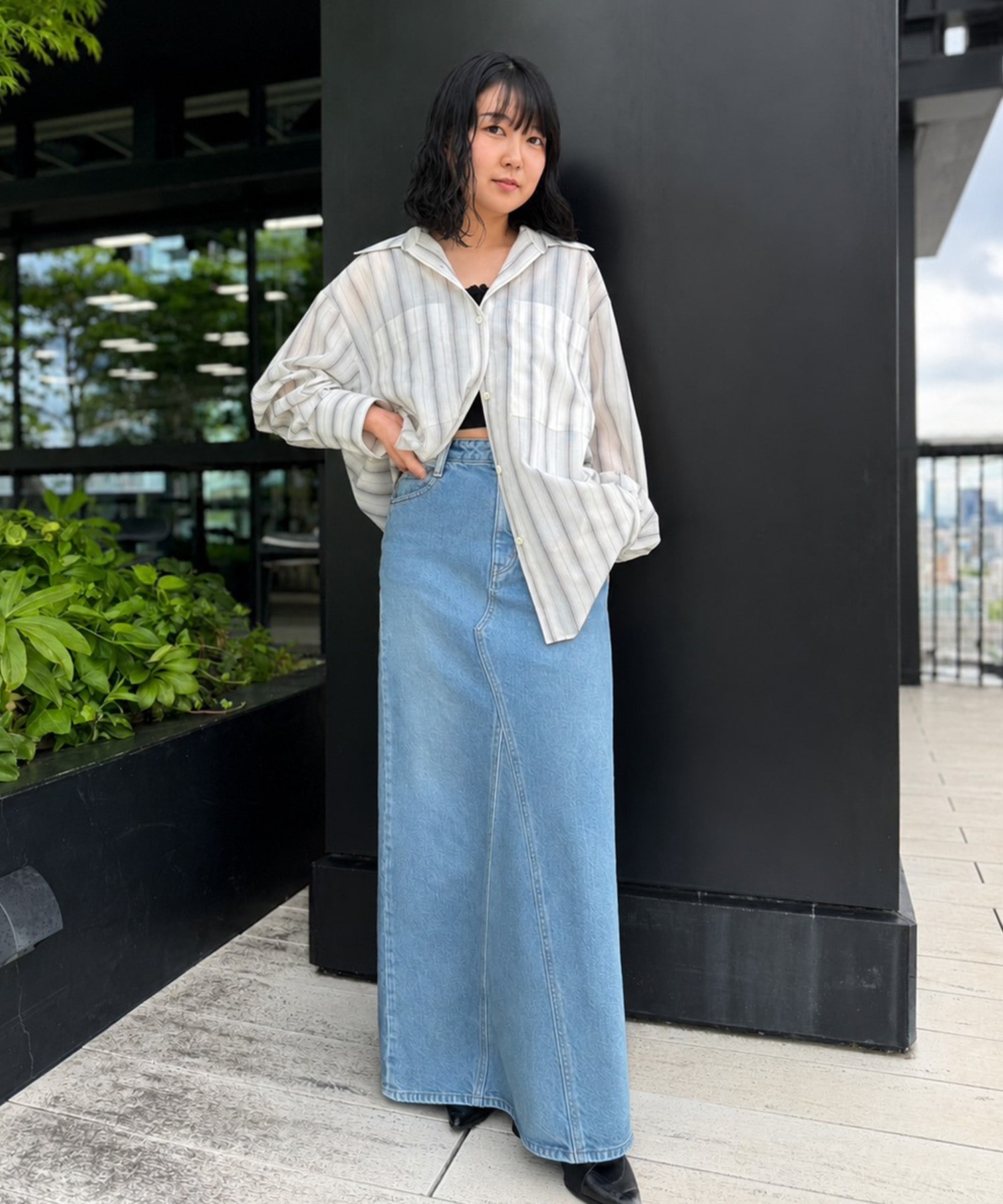 PUBLIC DENIM SKIRT