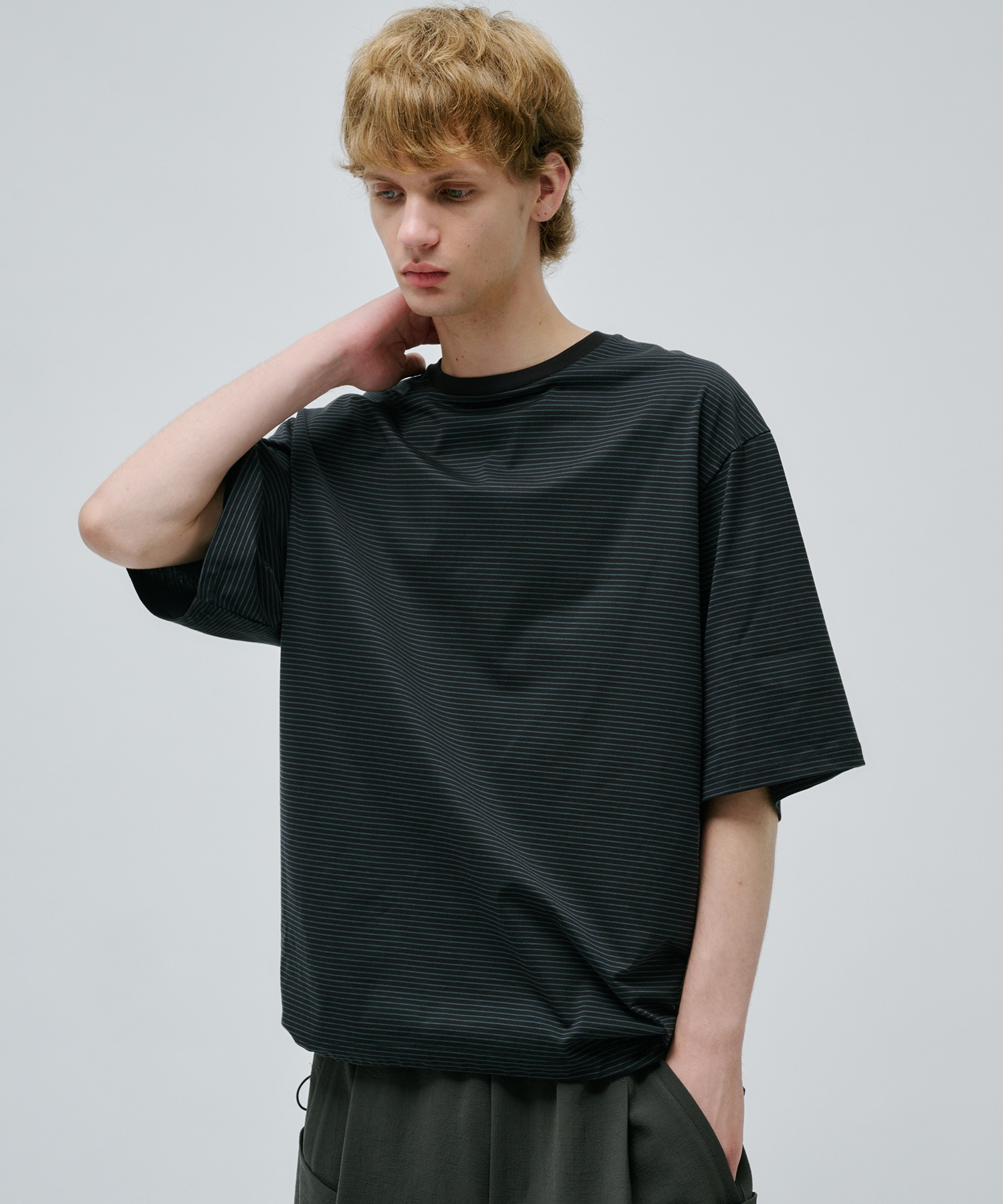 ビューティーコットンコードボーダーTEE
