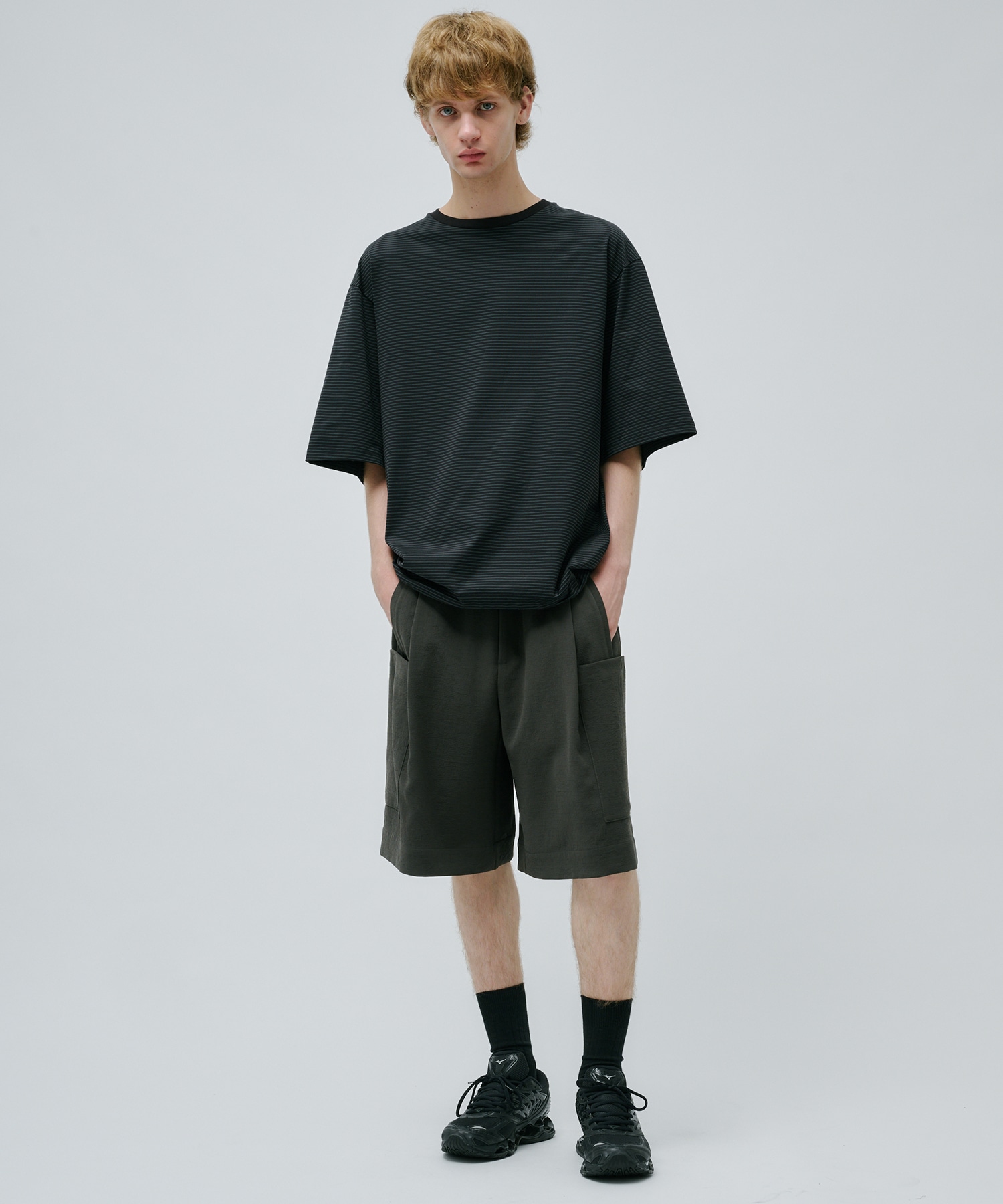 ビューティーコットンコードボーダーTEE
