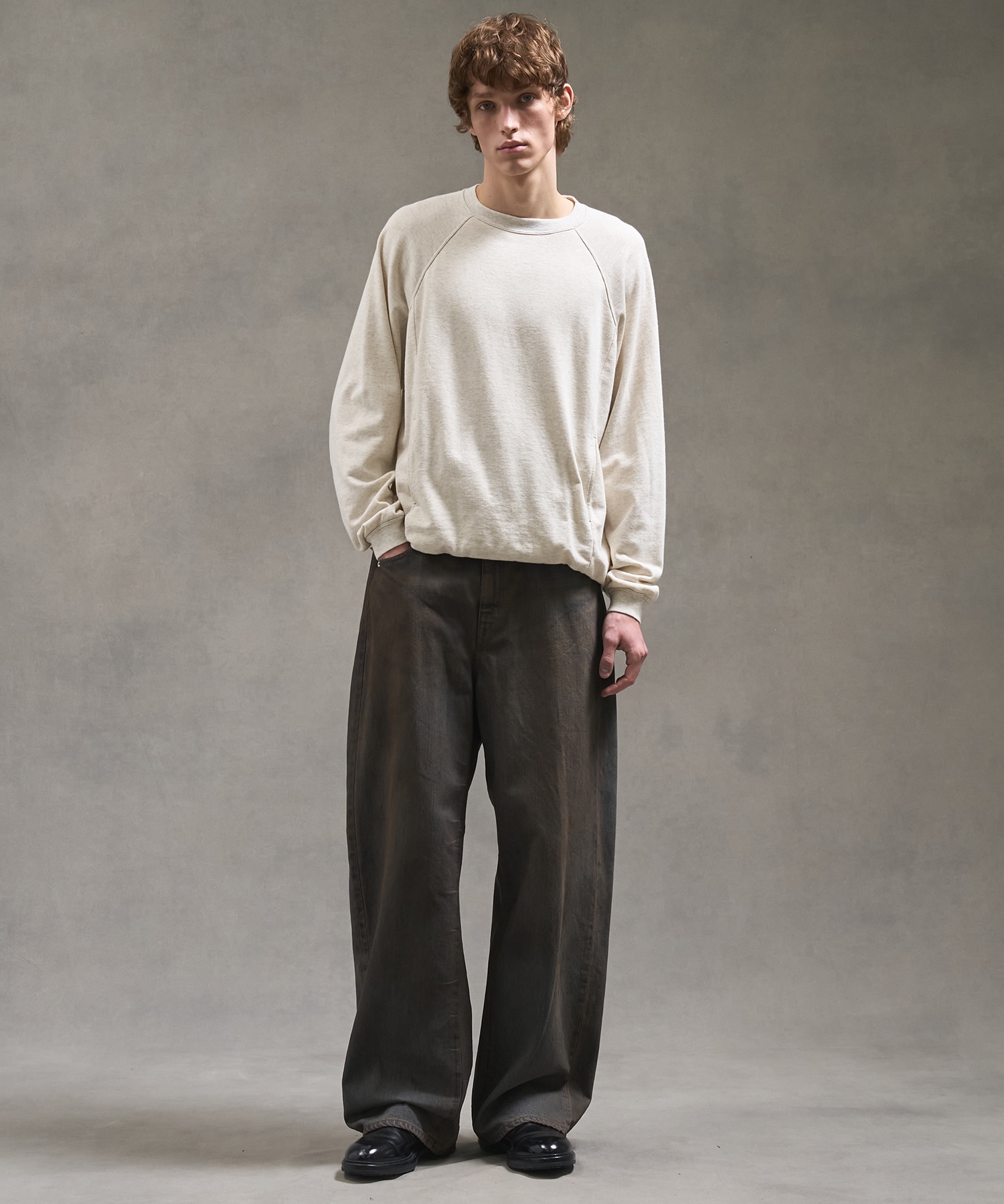 PUBLIC SWEATノンリブソフトスウェット