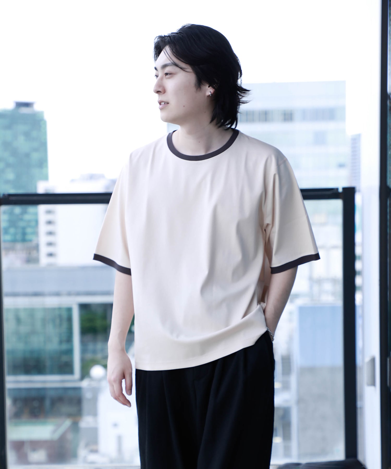 【残りわずか】クールタッチコットンリンガーTEE