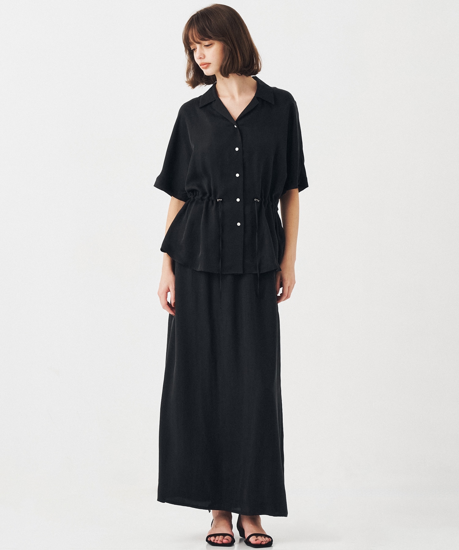 【WEBのみ再入荷｜残り2点】ピーチキュプラドロストシャツ