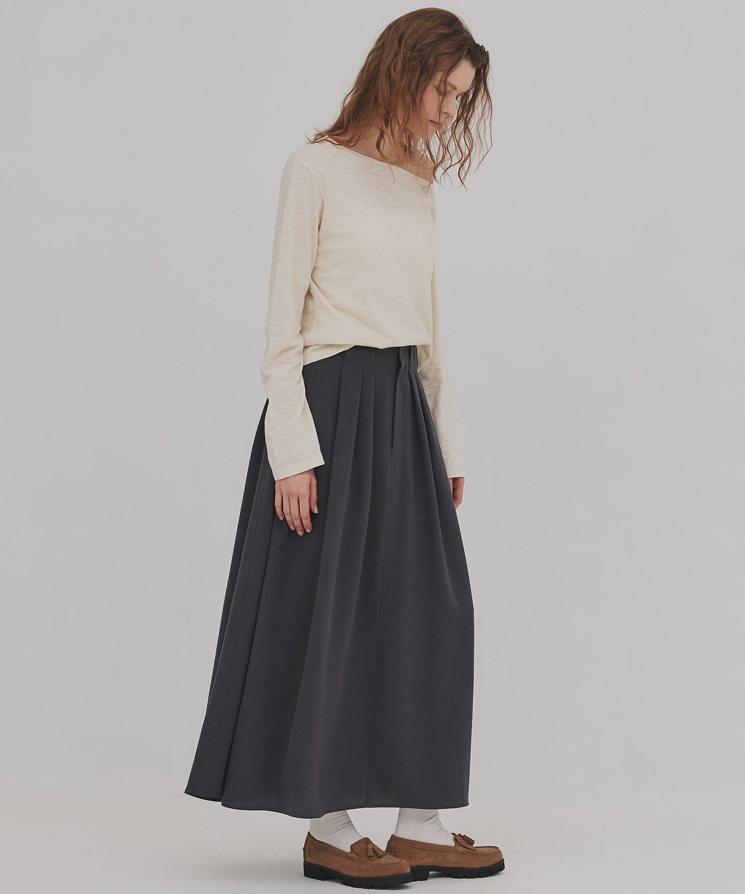 【残り僅か】メランジワンショルダーTEE