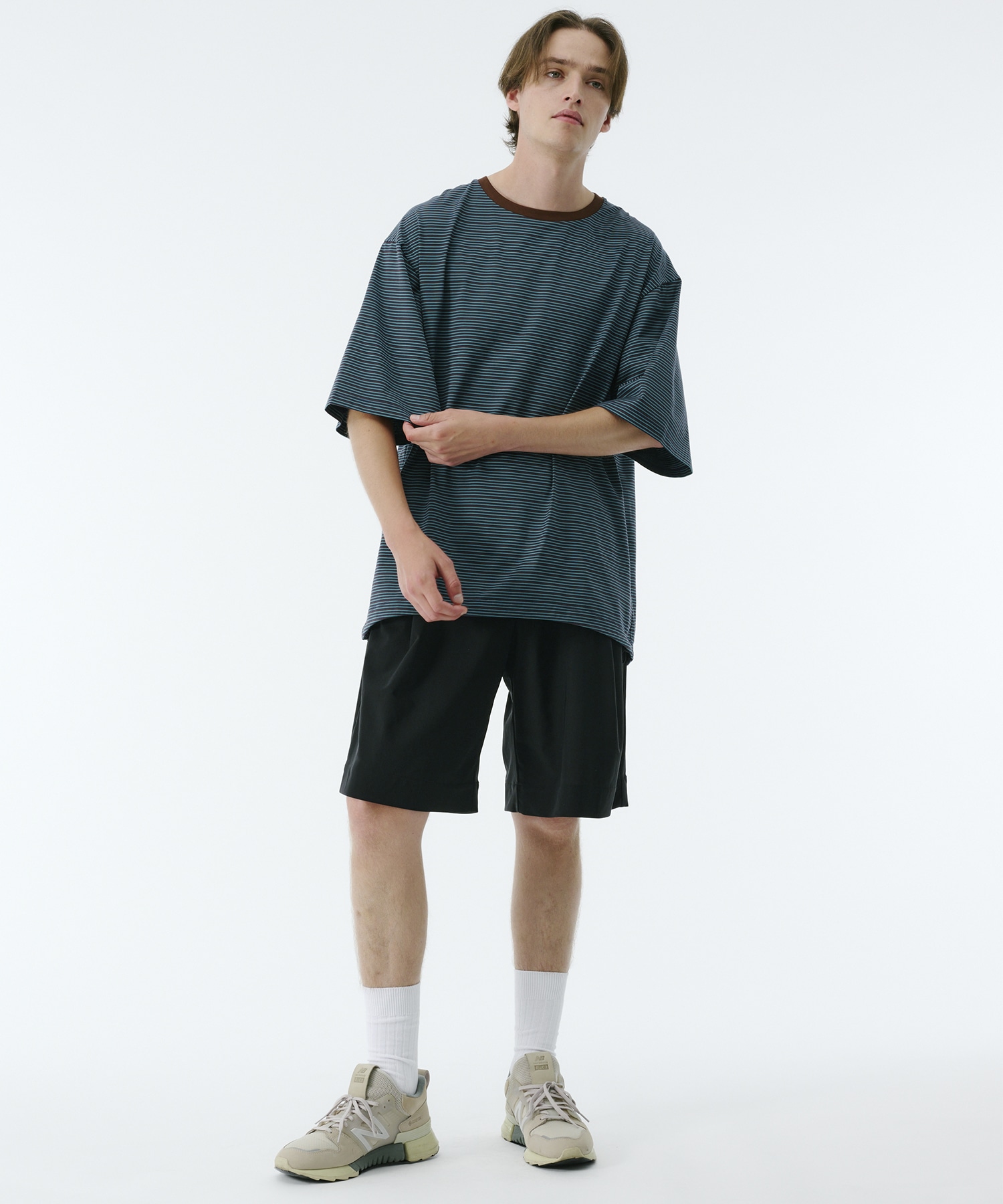 ビューティーコットンコードボーダーTEE