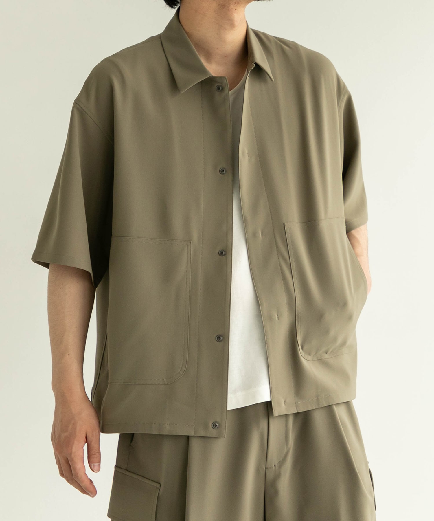 【残りわずか】TRIXION ウーリーシャツブルゾンS/S