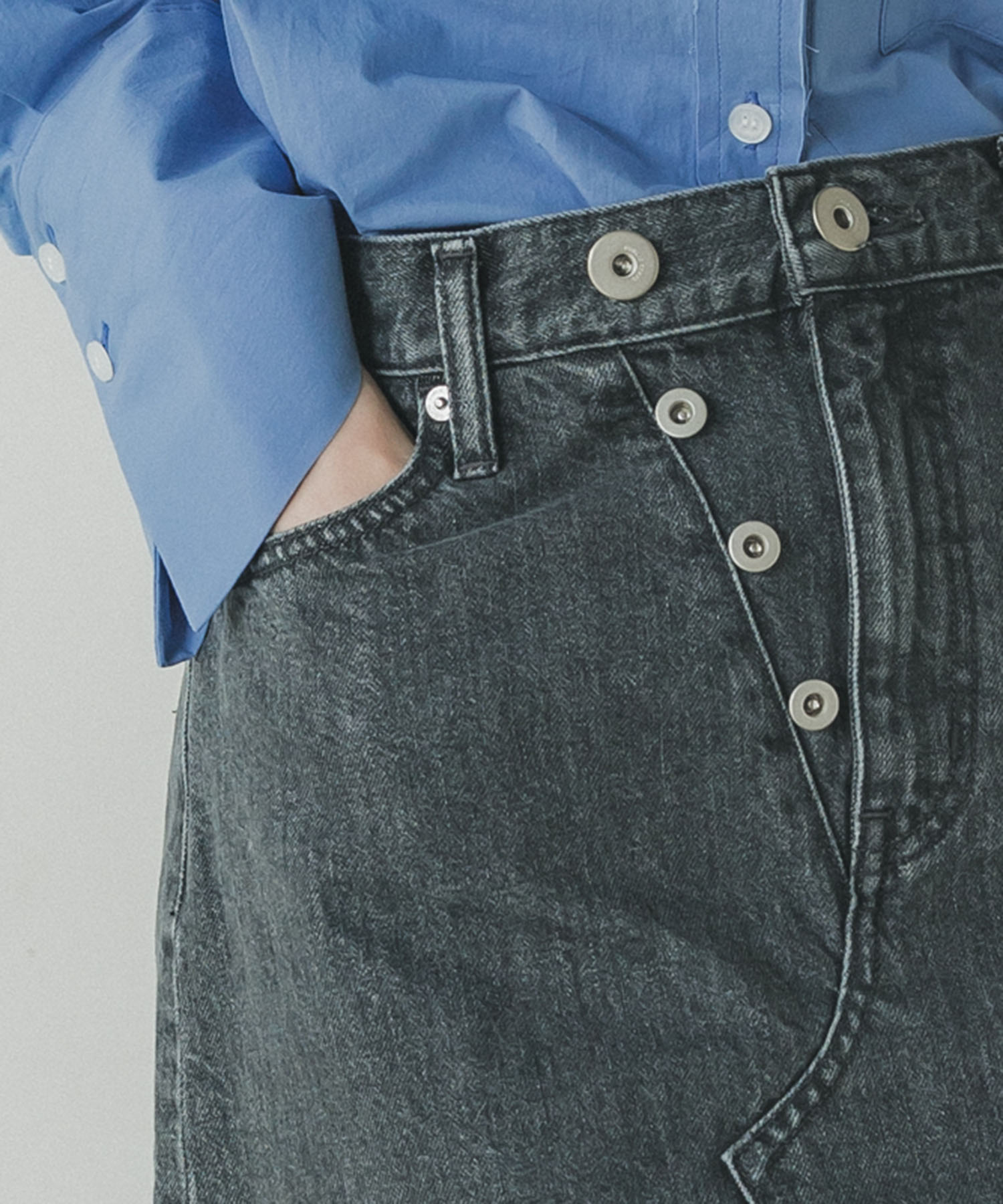 【残り僅か】BLACKDENIM MINISKIRT