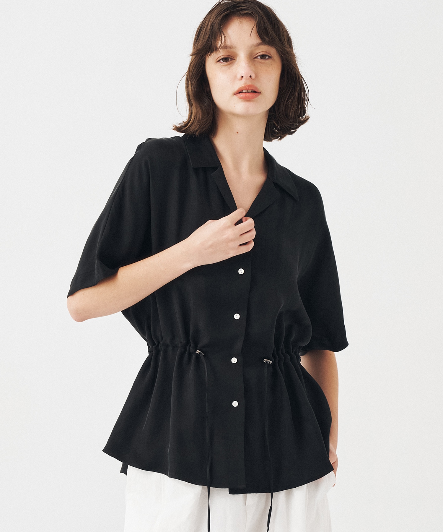 【WEBのみ再入荷｜残り2点】ピーチキュプラドロストシャツ