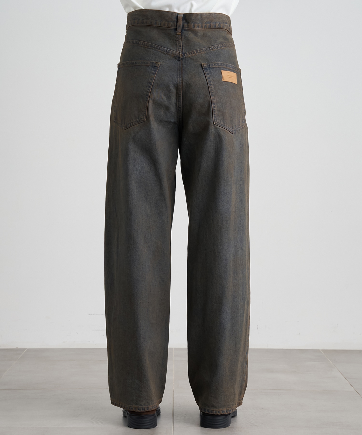 【残りわずか】PUBLICDENIM BLEACH RELAXWIDE