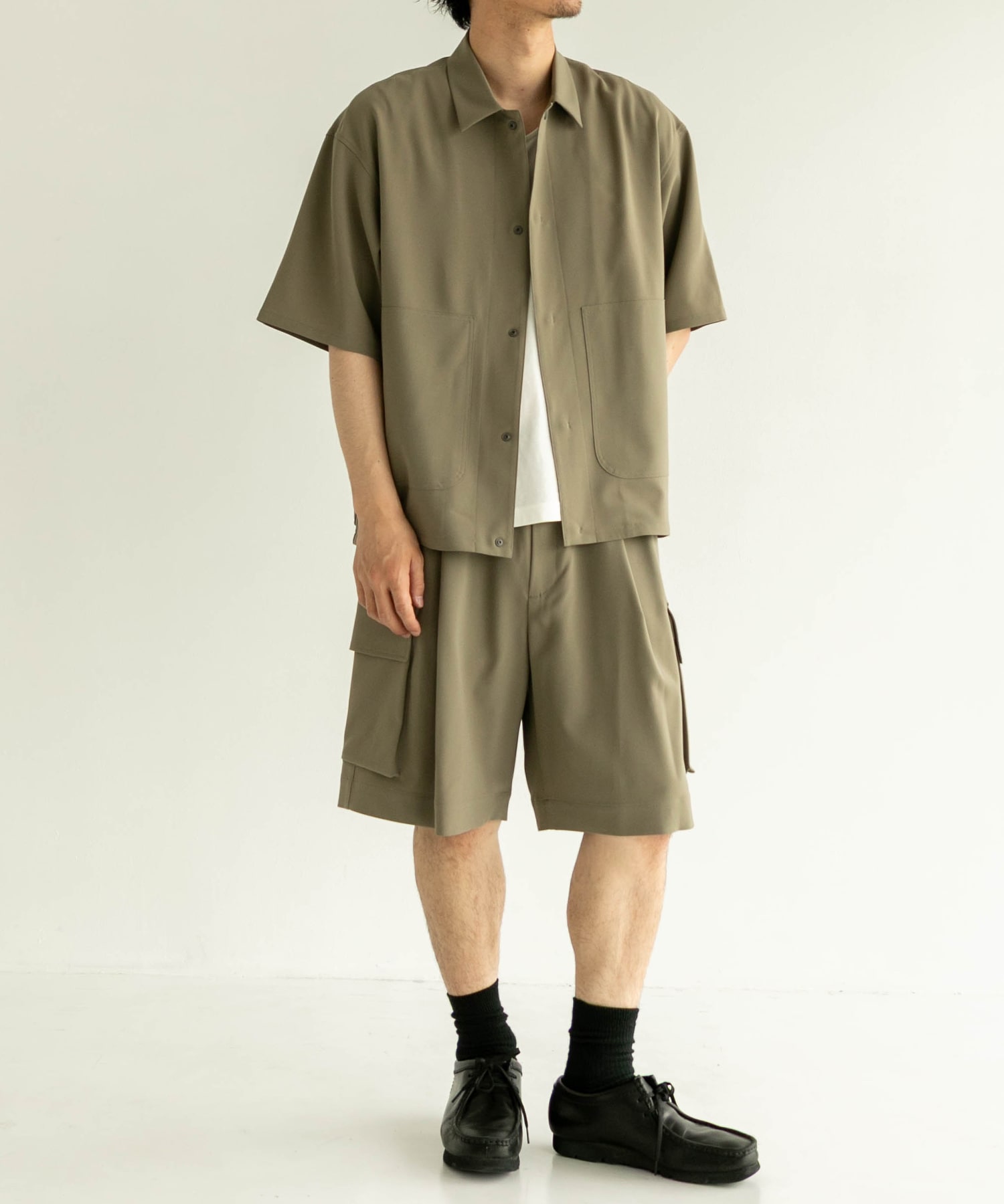 【残りわずか】TRIXION ウーリーシャツブルゾンS/S