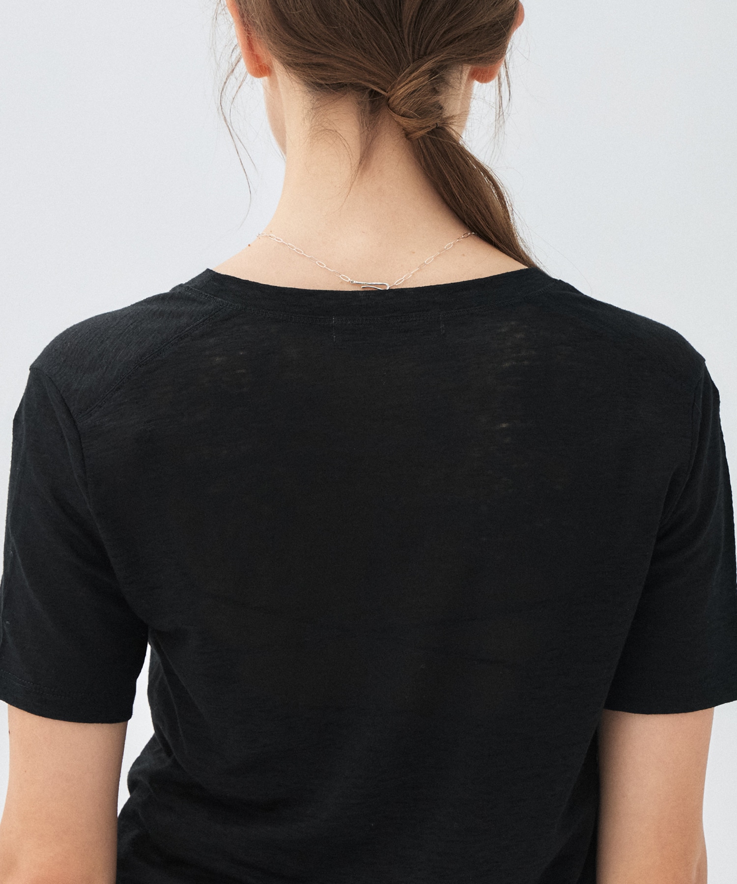 リネンヘンリーネックTEE