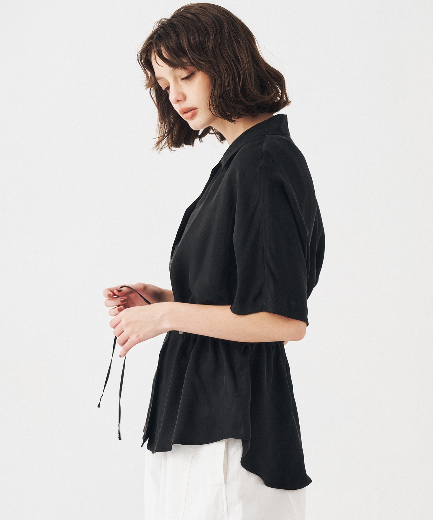 【WEBのみ再入荷｜残り2点】ピーチキュプラドロストシャツ