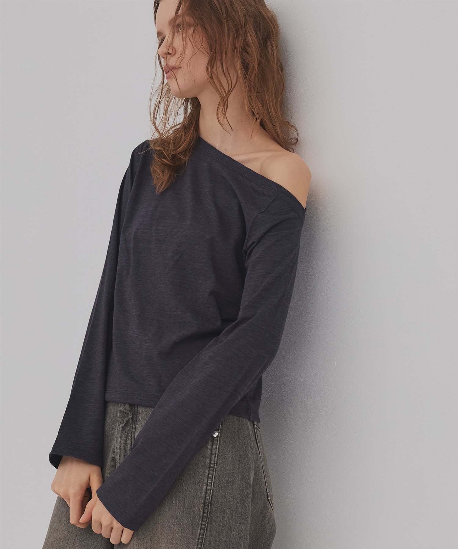 【残り僅か】メランジワンショルダーTEE