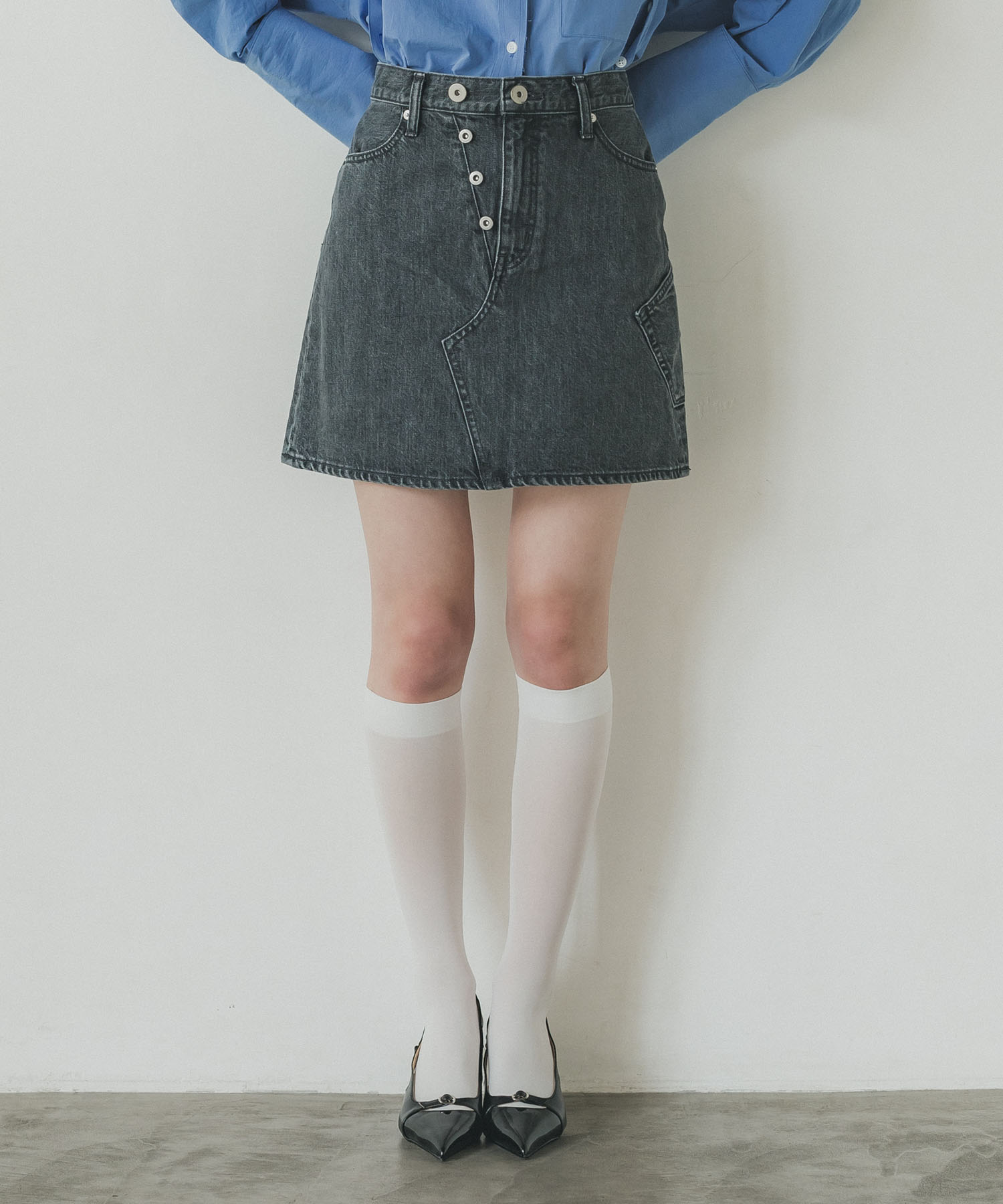 【残り僅か】BLACKDENIM MINISKIRT